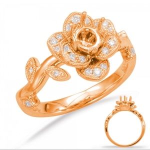 Rose Gold Halo Engagement Ring 💍🥰🤙🏾